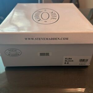 Steve Madden Elba Wedge Sandal, Women's Size 8.5 Black